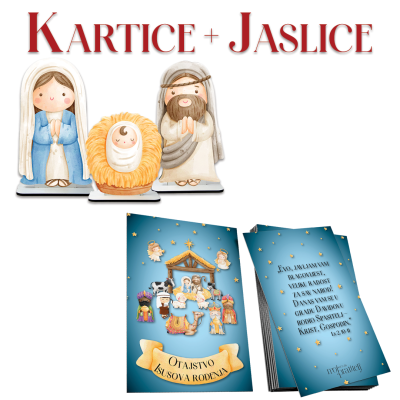 Komplet jaslice + Božićne kartice