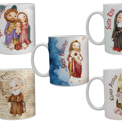 Šalice s motivima svetaca za djecu