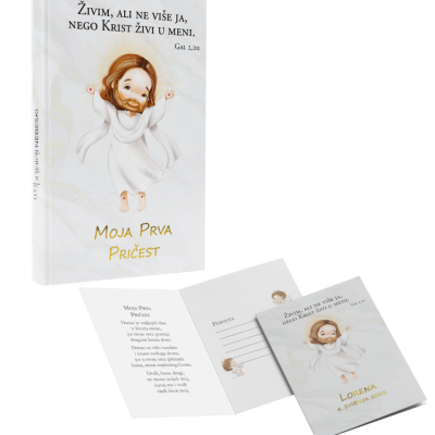 Molitveni dnevnik „Moja prva pričest“ + personalizirana čestitka