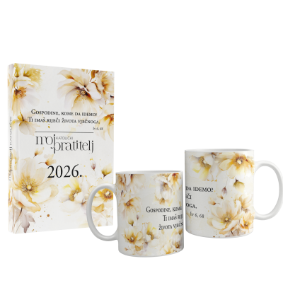 Moj katolički pratitelj 2026 + šalica