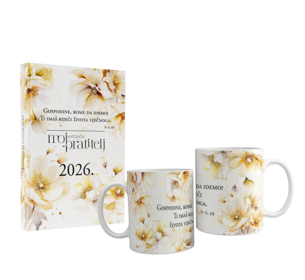 Moj katolički pratitelj 2026 + šalica